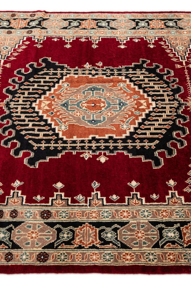 4' 3 x 6' 5 Hand Knotted Lahour Oriental Rug