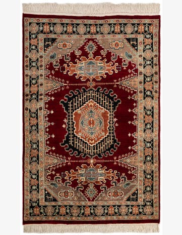 4' 3 x 6' 5 Hand Knotted Lahour Oriental Rug