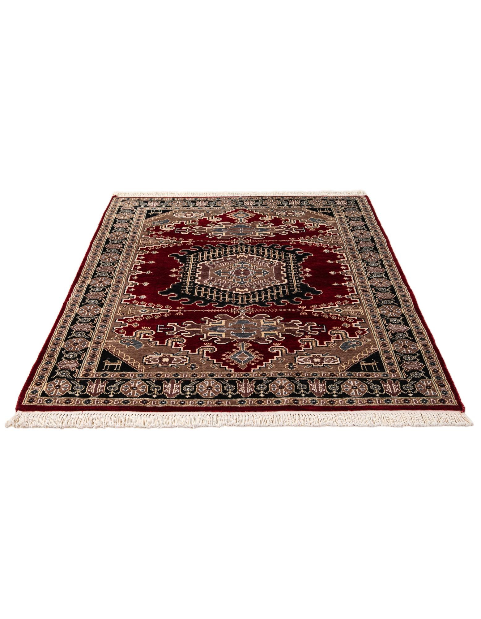 4' 2 x 6' 2 Hand Knotted Lahour Oriental Rug