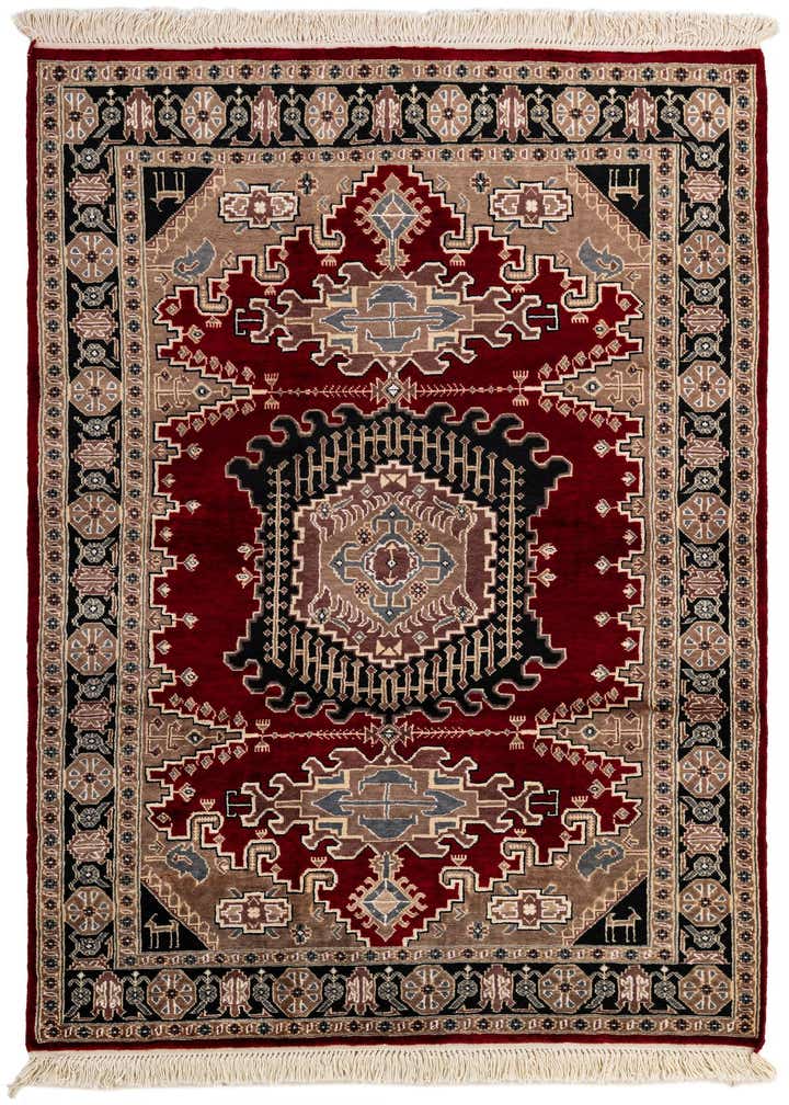 4' 2 x 6' 2 Hand Knotted Lahour Oriental Rug