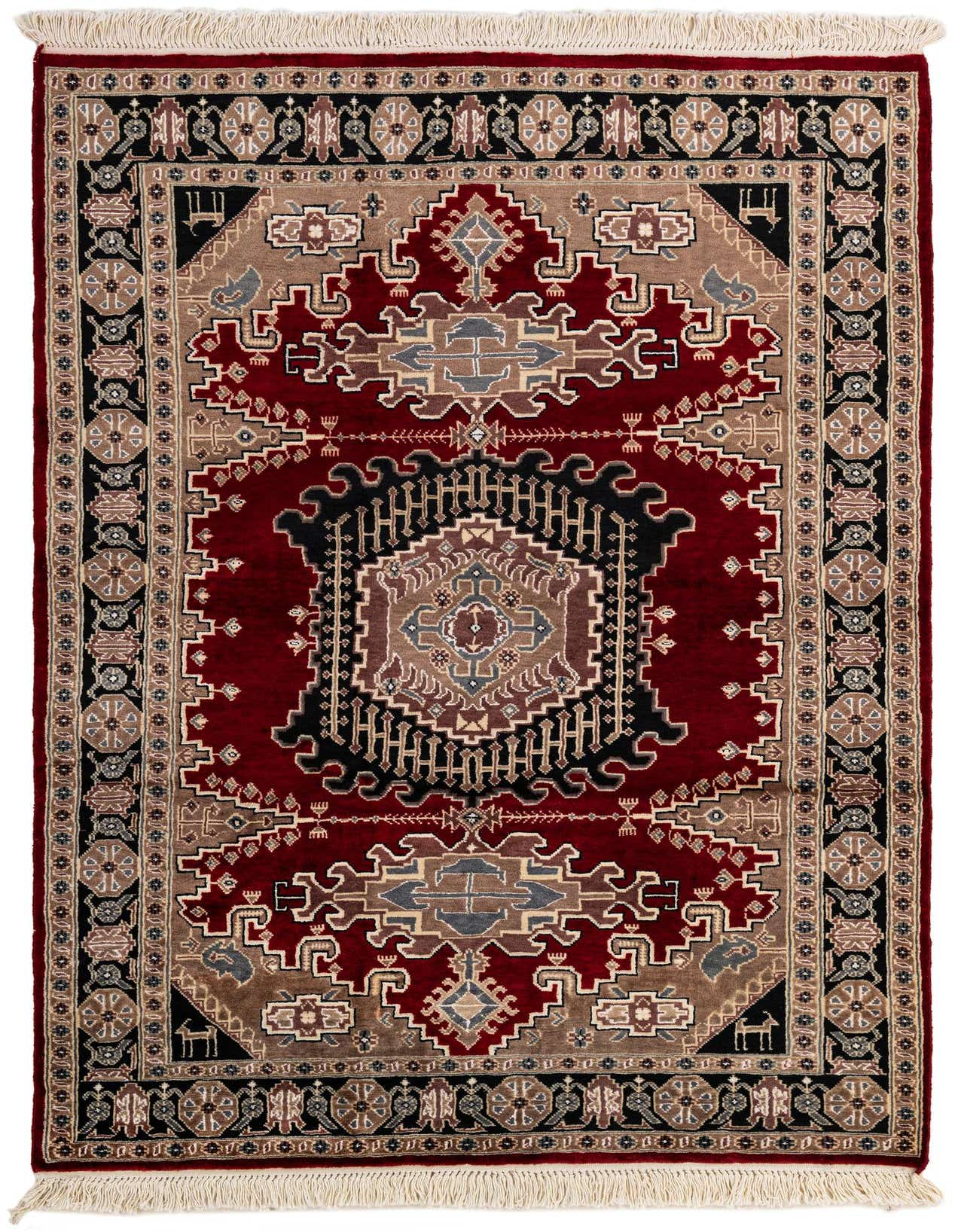 4' 2 x 6' 2 Hand Knotted Lahour Oriental Rug