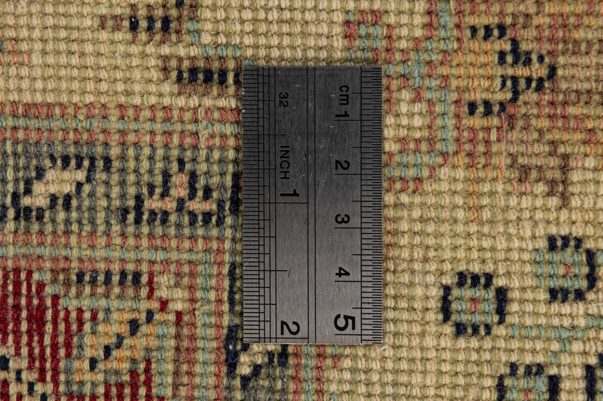 3' 2 x 4' 10 Hand Knotted Lahour Wool Rug