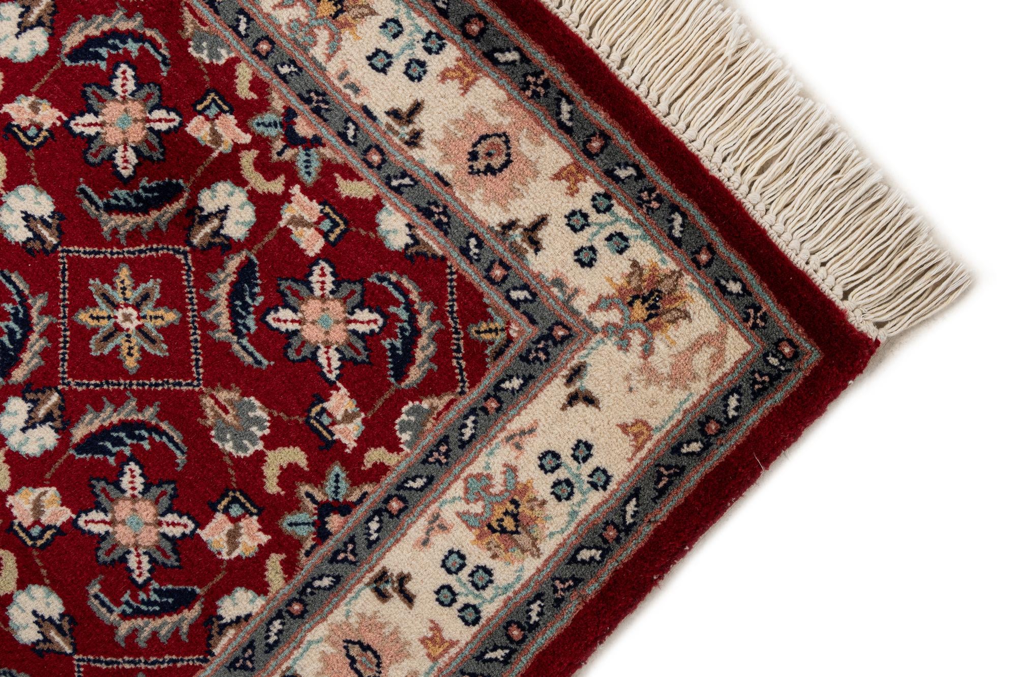 3' 2 x 4' 10 Hand Knotted Lahour Wool Rug