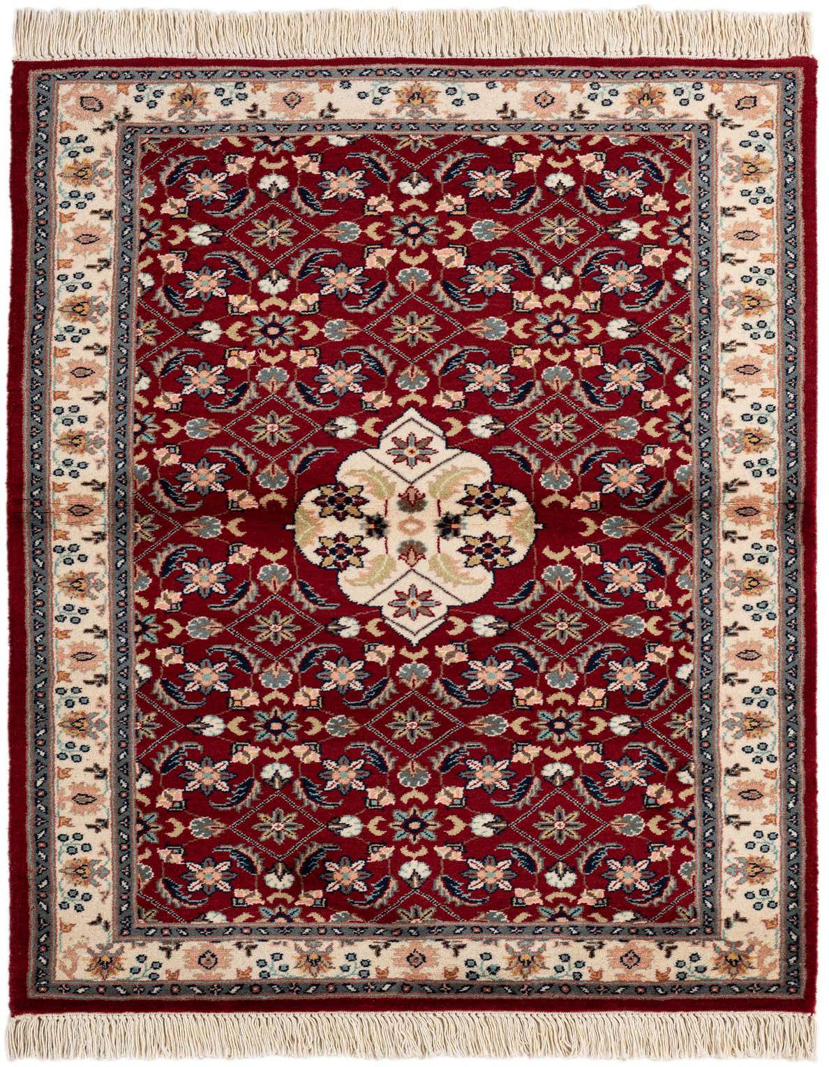 3' 2 x 4' 10 Hand Knotted Lahour Wool Rug