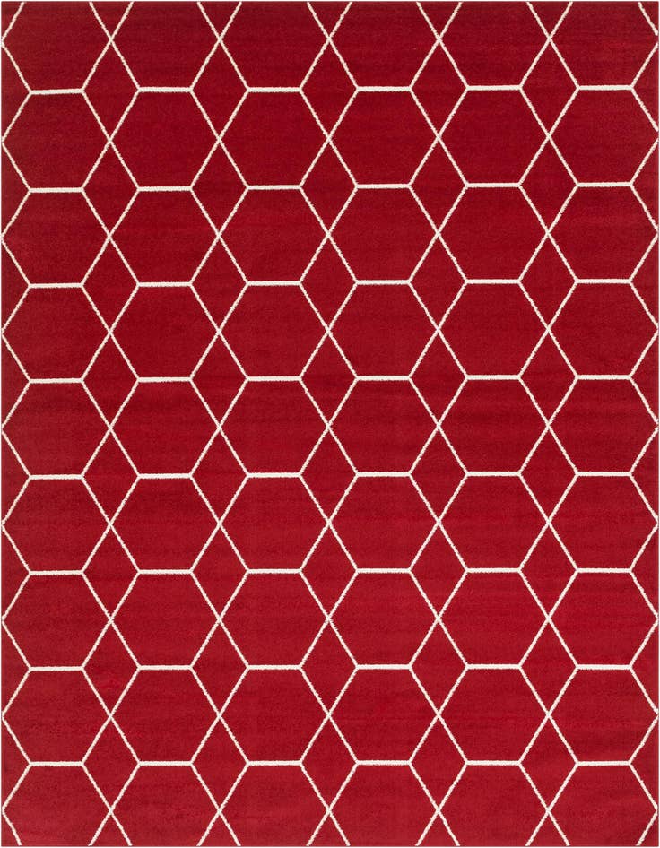 Detail image of 10' x 14' Lattice Frieze Rug