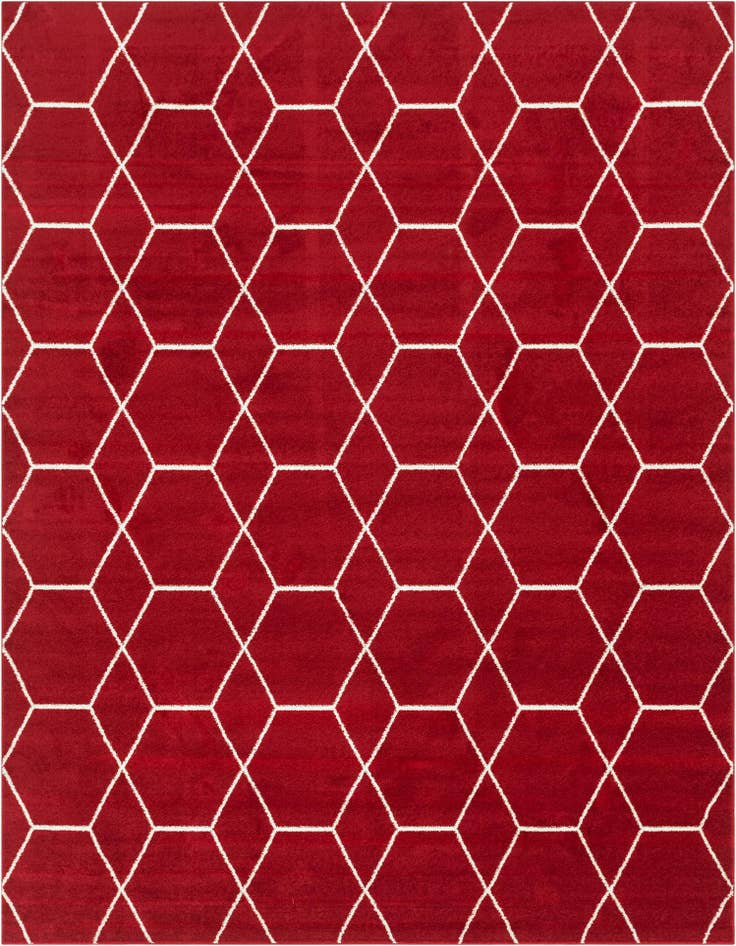 Detail image of 9' x 12' Lattice Frieze Rug