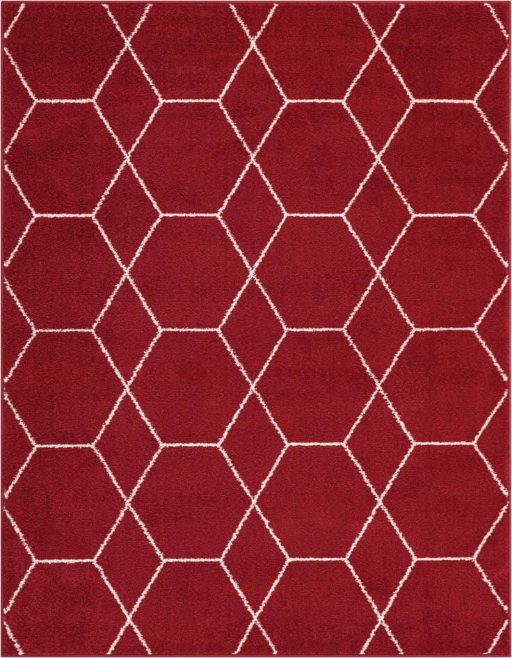 Detail image of 4' x 6' Lattice Frieze Rug