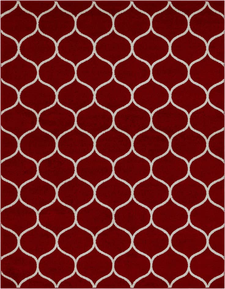 Detail image of 7' 10 x 10' Lattice Frieze Rug