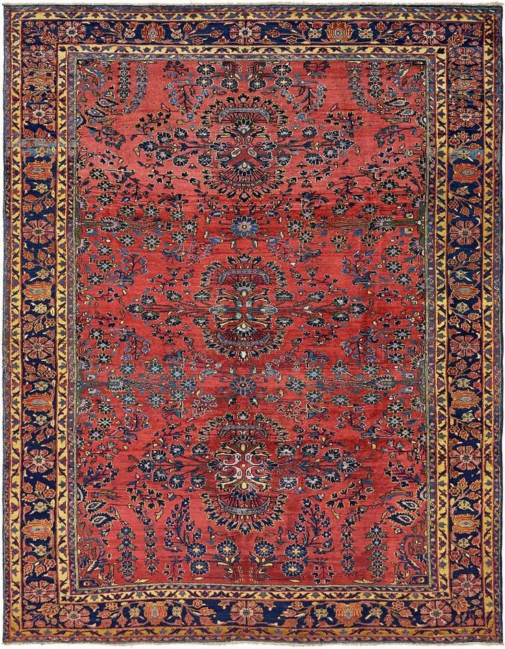 Detail image of 8' 5 x 12' 6 Hand Knotted Liliyan Persian Wool Rug