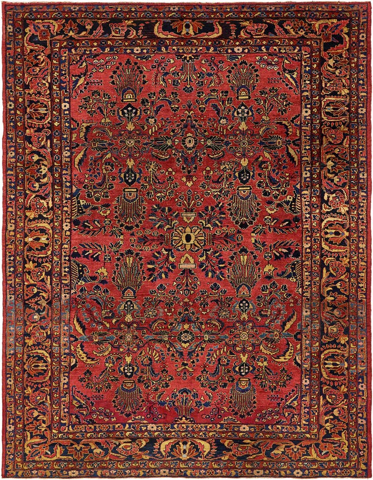 Detail image of 9' 2 x 11' 2 Hand Knotted Liliyan Persian Wool Rug