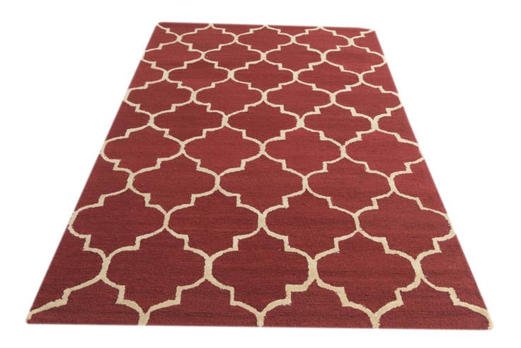 Detailansicht von 155cm x 245cm Luna Wolle Teppich