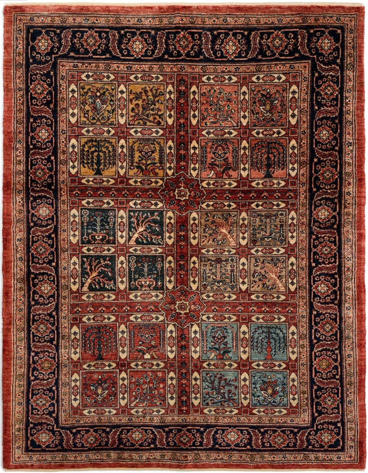 Detail image of 4' 7 x 6' 5 Luribaft Wool Rug