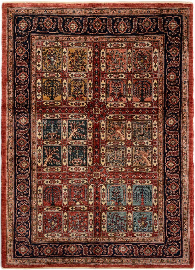 Detail image of 4' 7 x 6' 5 Luribaft Wool Rug