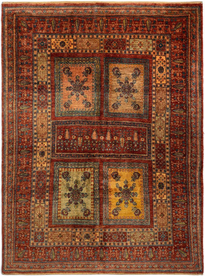 Detail image of 4' 11 x 6' 5 Luribaft Wool Rug