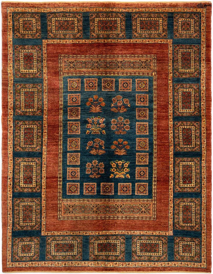 Detail image of 4' 11 x 7' 5 Luribaft Wool Rug