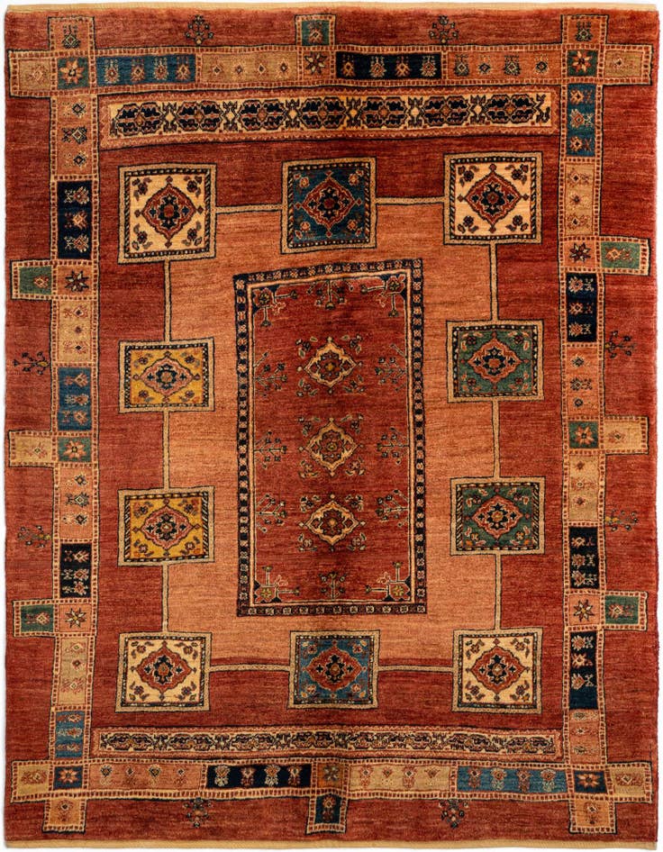 Detail image of 4' 11 x 6' 2 Luribaft Wool Rug