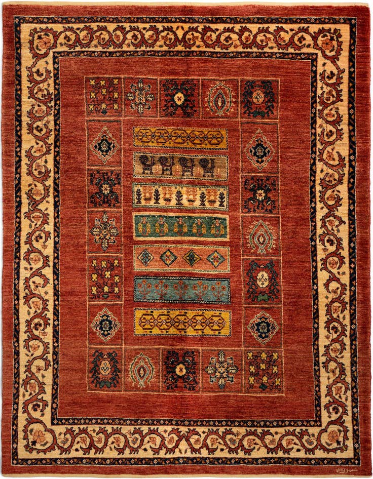Detail image of 5' x 6' 6 Luribaft Wool Rug