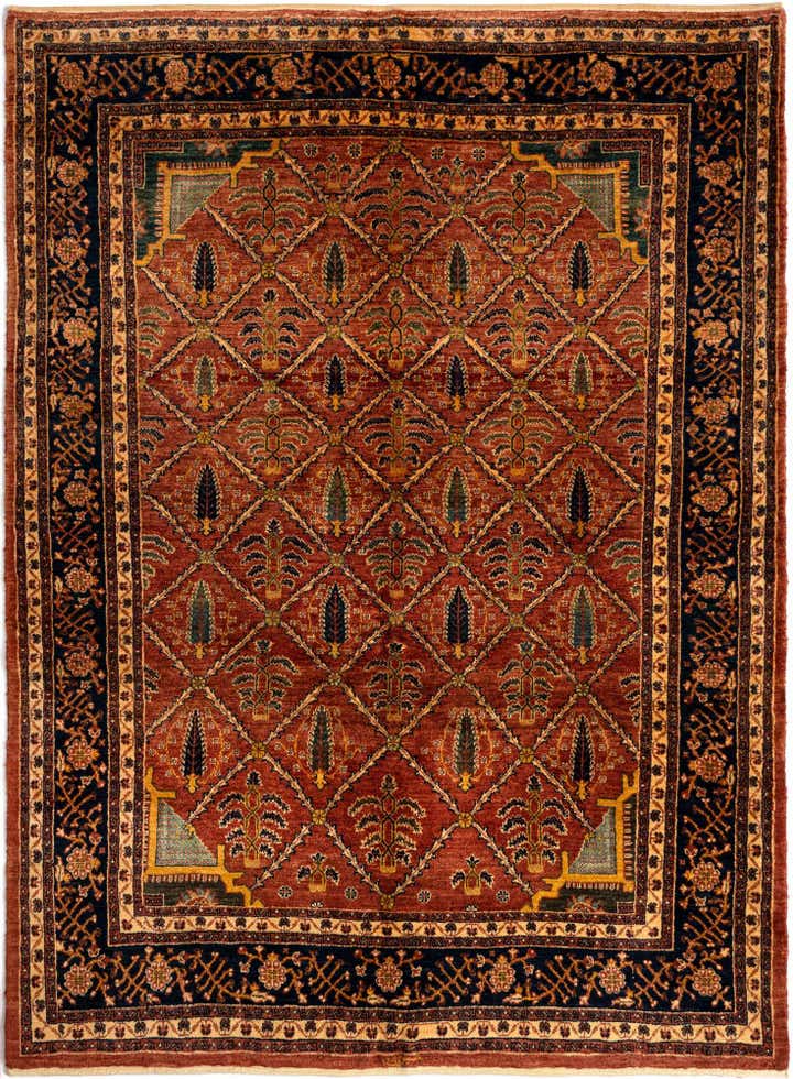 5' 2 x 6' 11 Luribaft Wool Rug