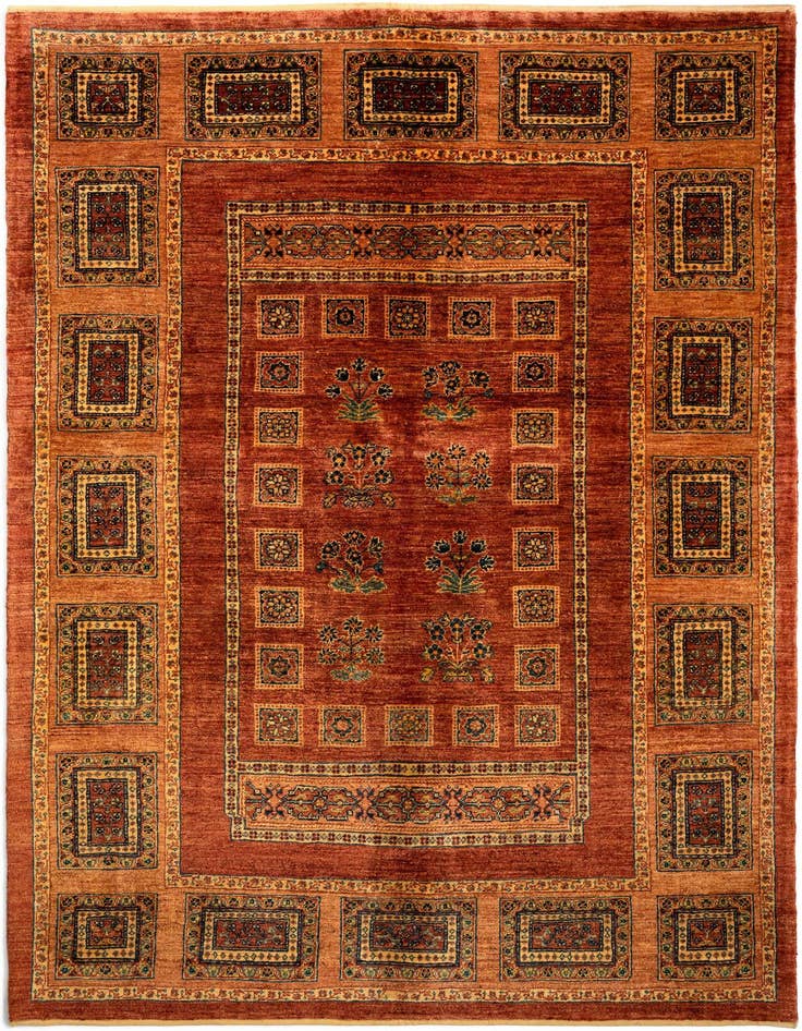 Detail image of 4' 9 x 7' 1 Luribaft Wool Rug