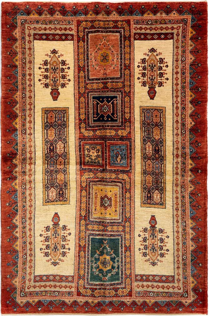 150cm x 220cm Luribaft Wolle Teppich