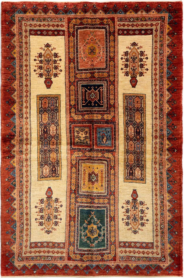Detailansicht von 150cm x 220cm Luribaft Wolle Teppich