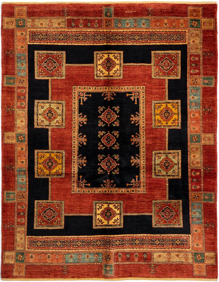 Detail image of 5' 1 x 6' 6 Luribaft Wool Rug