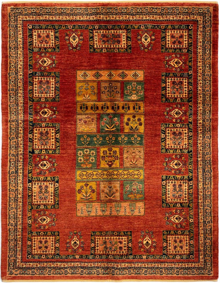Detail image of 4' 8 x 6' 8 Luribaft Wool Rug