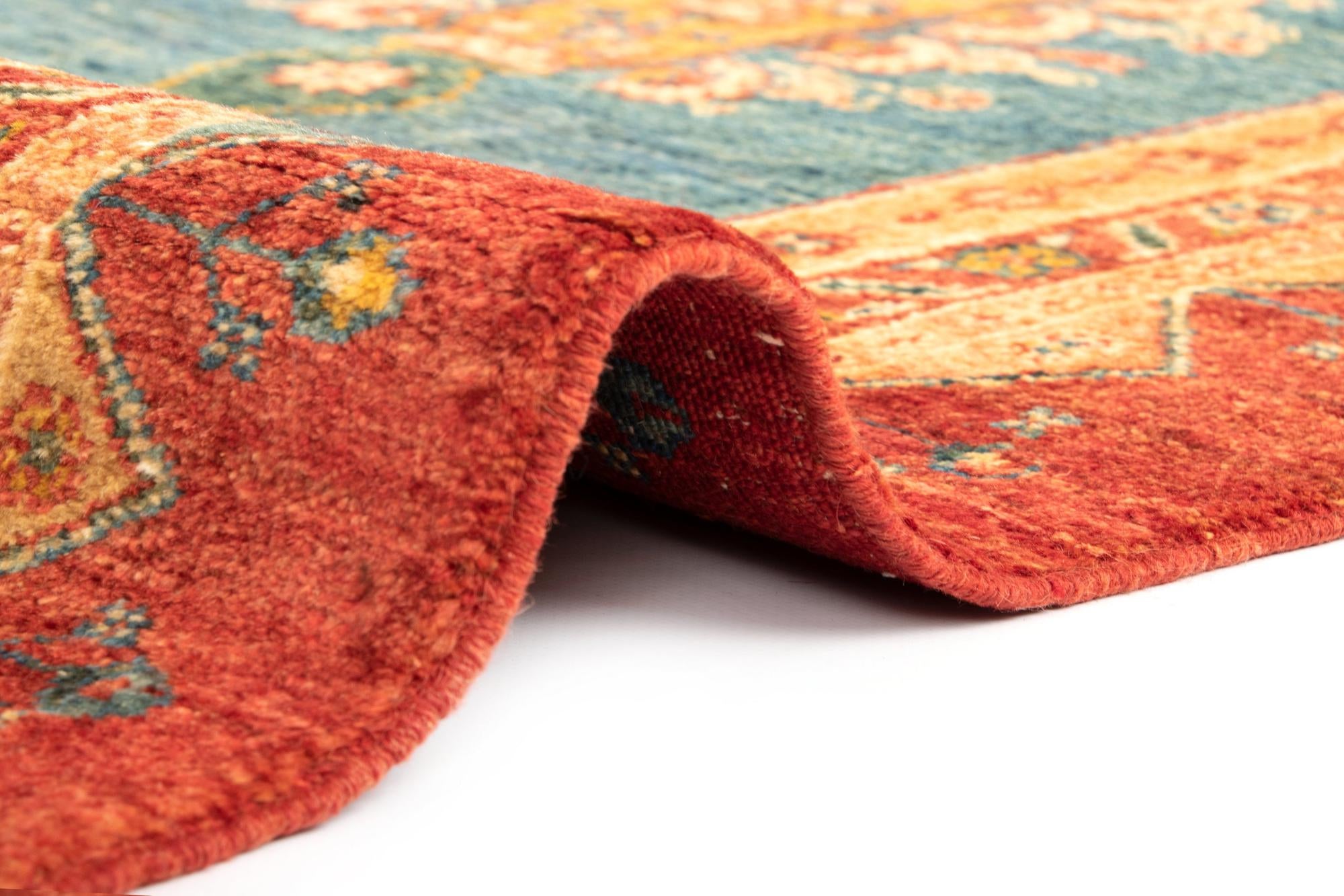 4' 11 x 6' 9 Luribaft Wool Rug