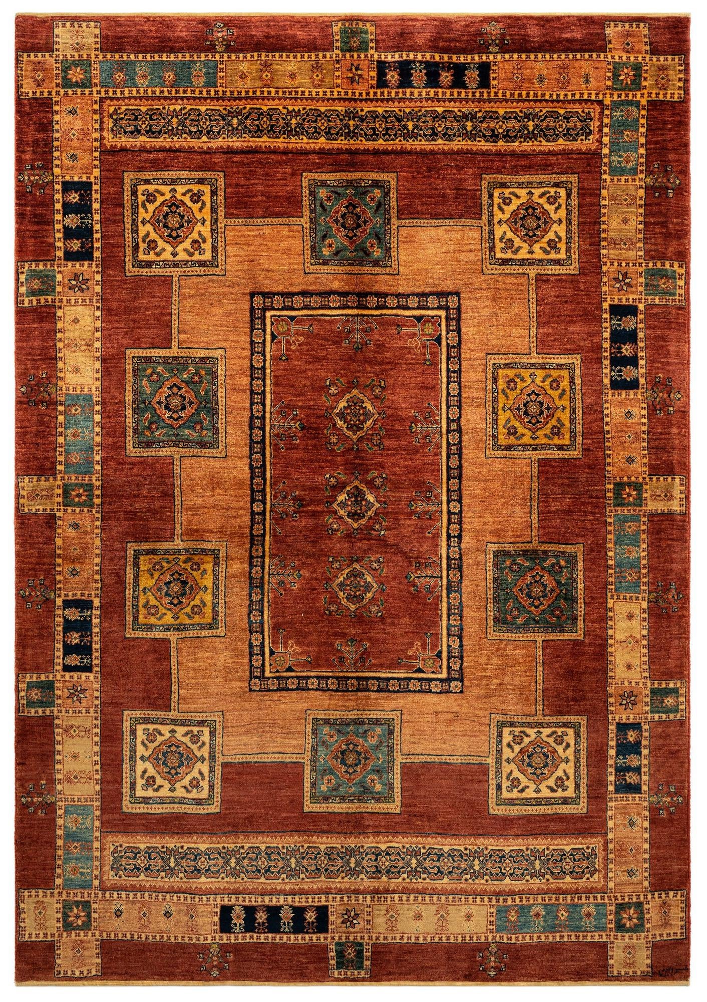 5' 7 x 8' Luribaft Wool Rug