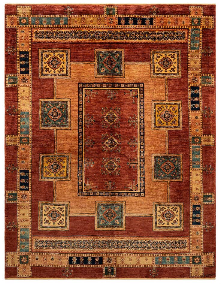Detail image of 5' 7 x 8' Luribaft Wool Rug