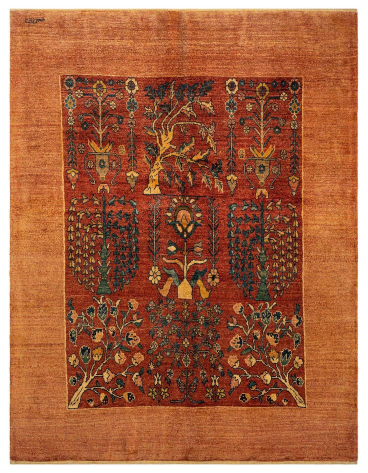 Detail image of 5' x 7' Luribaft Wool Rug
