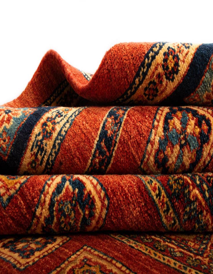 Detail image of 4' 9 x 7' 5 Luribaft Wool Rug