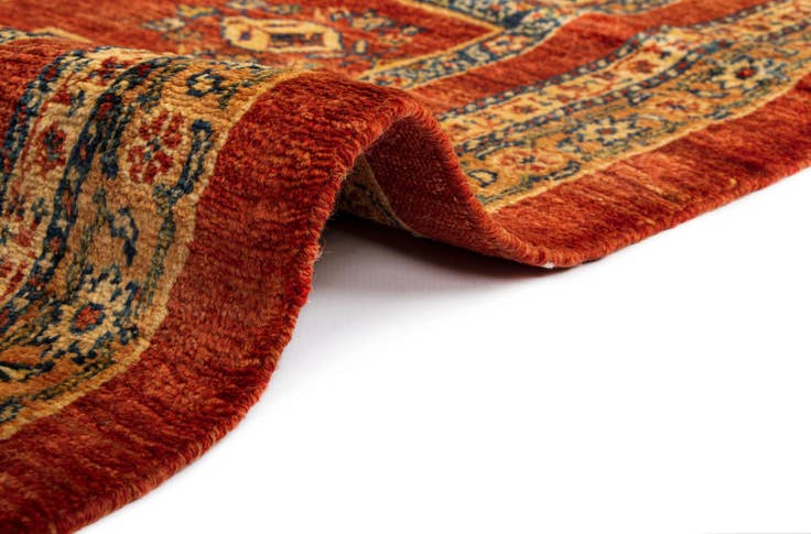 Detail image of 4' 11 x 7' 5 Luribaft Wool Rug