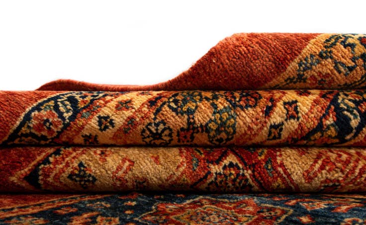 Detail image of 4' 11 x 7' 5 Luribaft Wool Rug