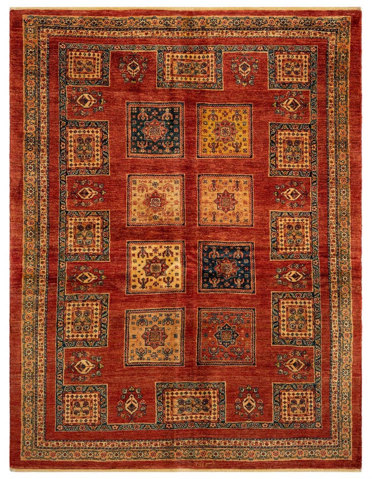Detail image of 4' 11 x 7' 5 Luribaft Wool Rug