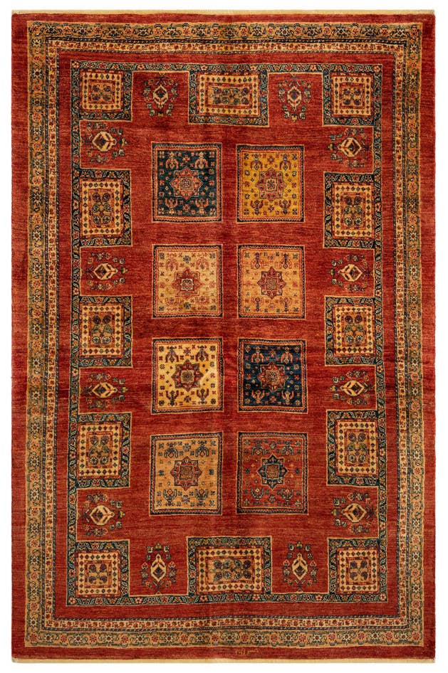 Detail image of 4' 11 x 7' 5 Luribaft Wool Rug