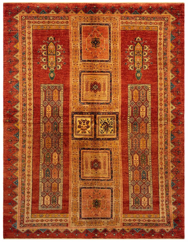 Detail image of 5' 4 x 8' 2 Luribaft Wool Rug