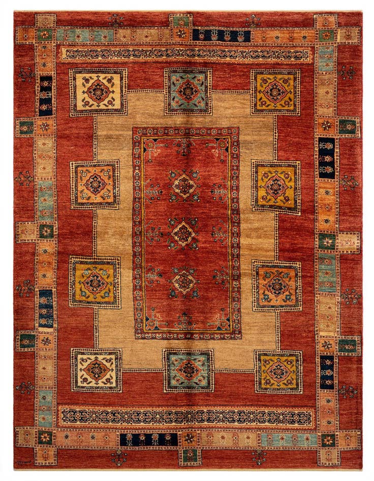 Detail image of 5' 7 x 8' 3 Luribaft Wool Rug