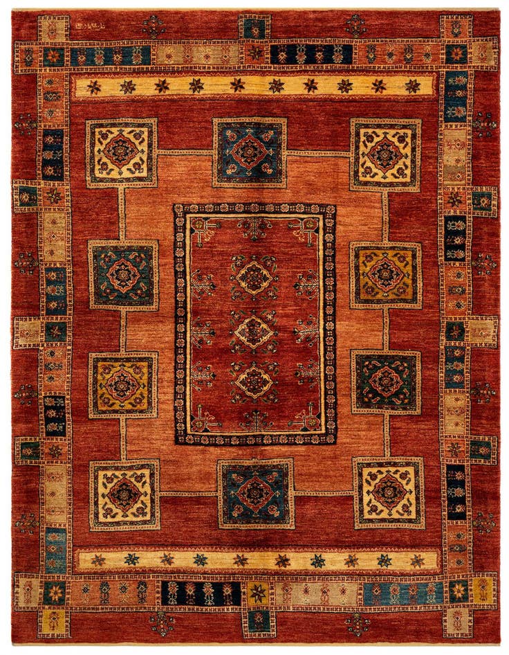 Detail image of 5' 10 x 8' 5 Luribaft Wool Rug