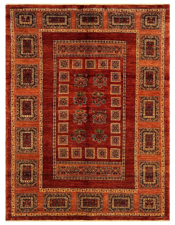 Detail image of 4' 9 x 7' 10 Luribaft Wool Rug