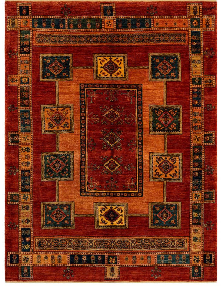 Detail image of 5' 9 x 7' 9 Luribaft Wool Rug