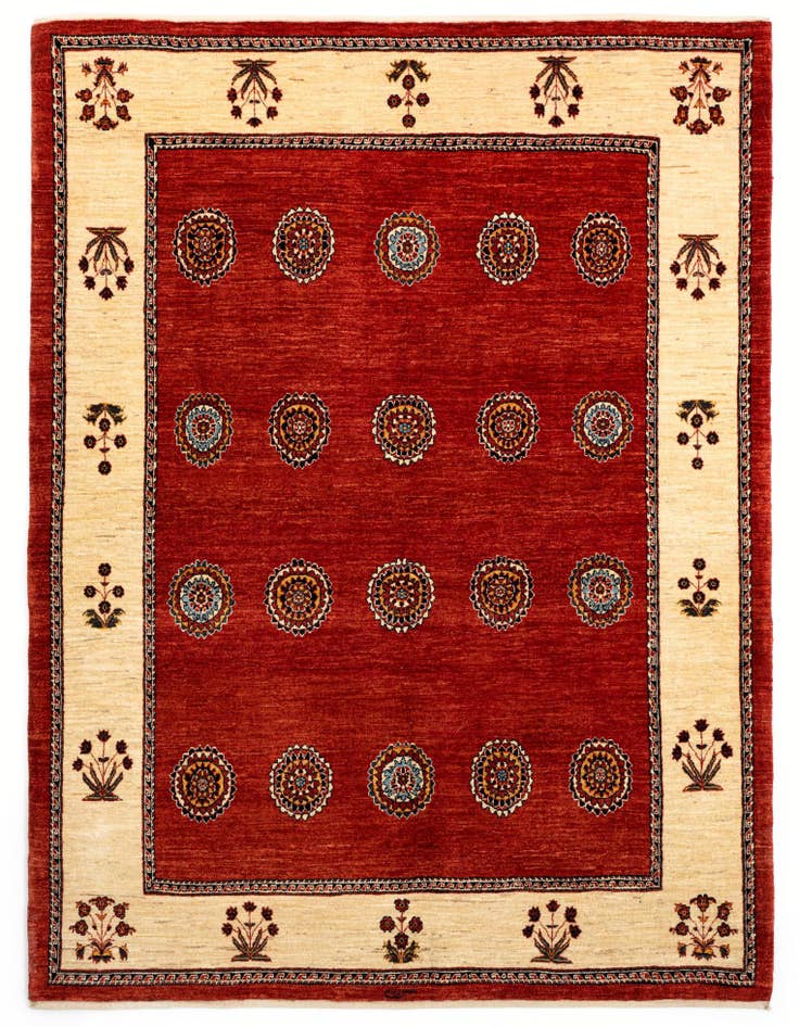 Detail image of 5' 3 x 7' 1 Luribaft Wool Rug