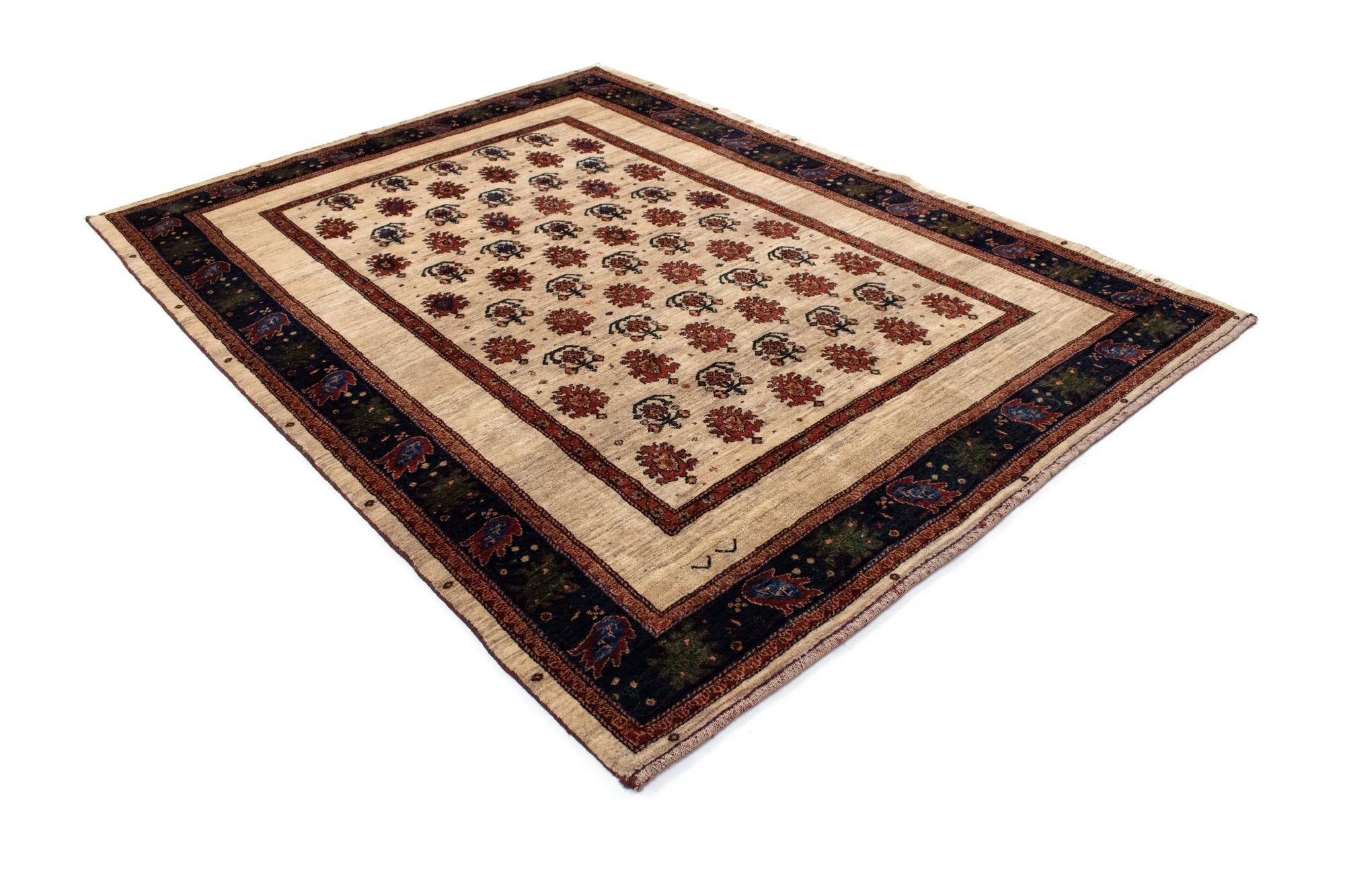 5' 8 x 7' 5 Hand Knotted Luribaft Persian Rug