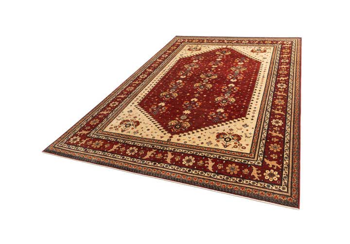 7' 11 x 11' 6 Hand Knotted Luribaft Rug
