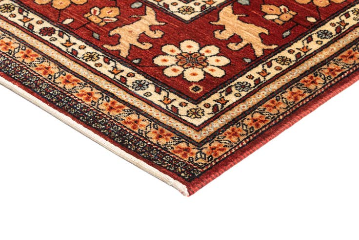 Detail image of 7' 11 x 11' 6 Hand Knotted Luribaft Rug