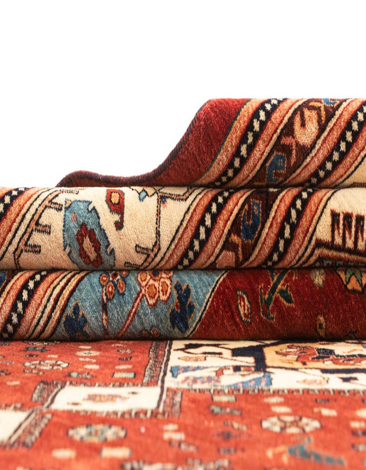Detail image of 8' 4 x 11' Hand Knotted Luribaft Rug