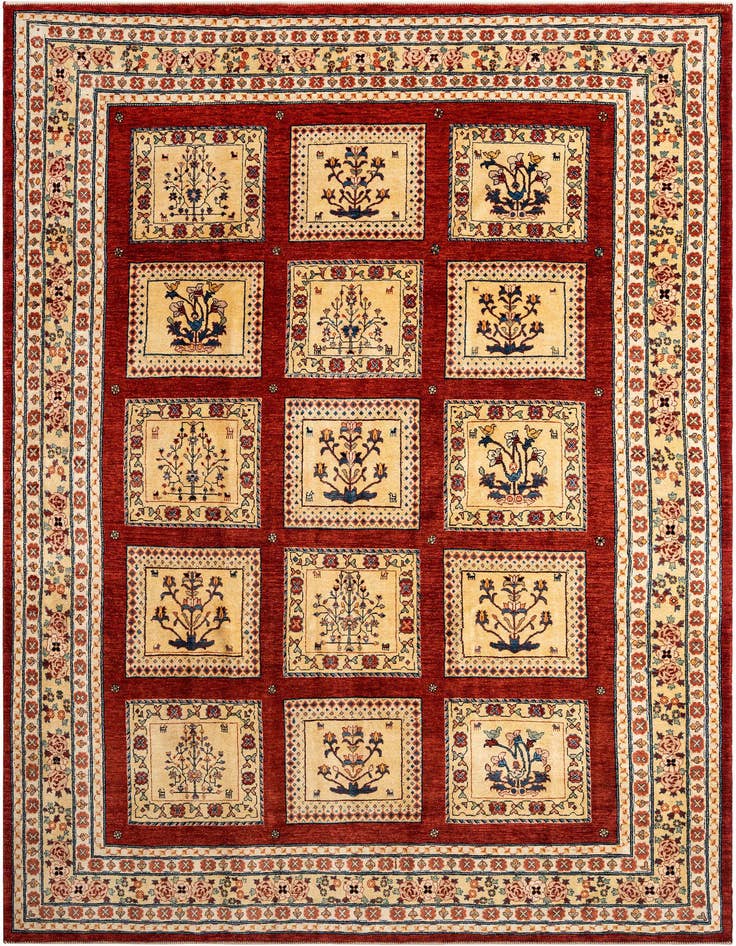 Detail image of 8' 5 x 11' 5 Hand Knotted Luribaft Rug