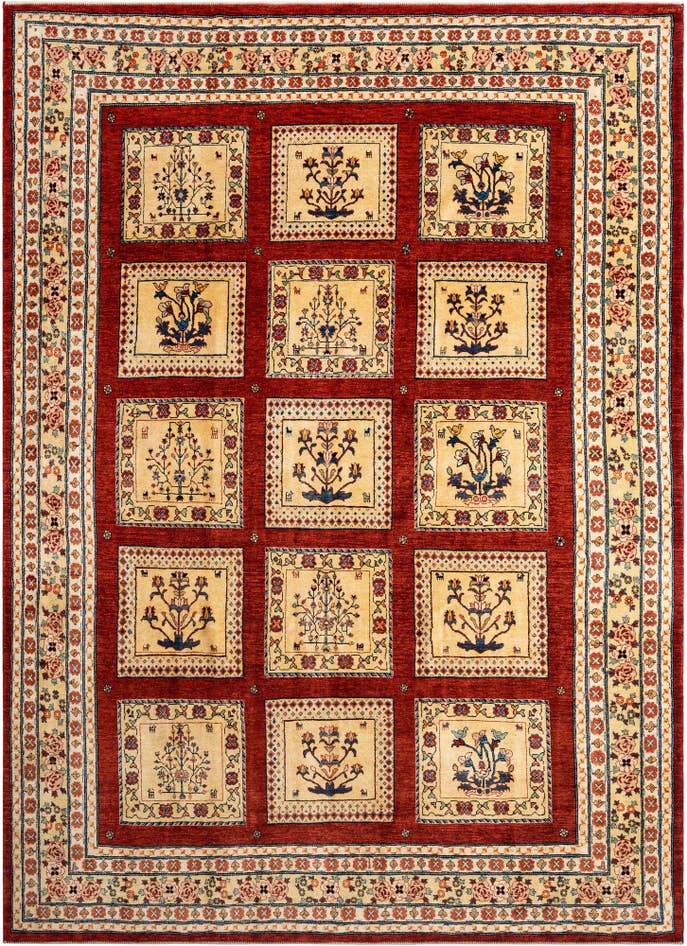 Detail image of 8' 5 x 11' 5 Hand Knotted Luribaft Rug