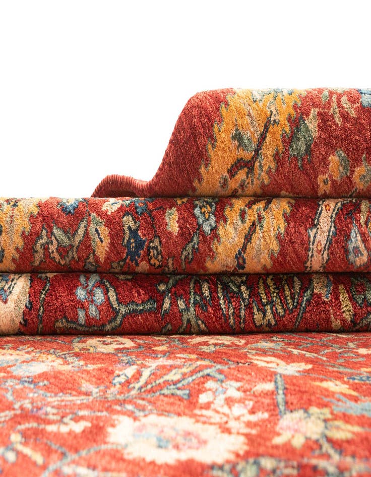 Detail image of 8' 2 x 11' 6 Hand Knotted Luribaft Rug