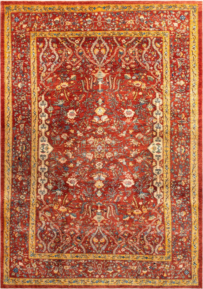 Detail image of 8' 2 x 11' 6 Hand Knotted Luribaft Rug
